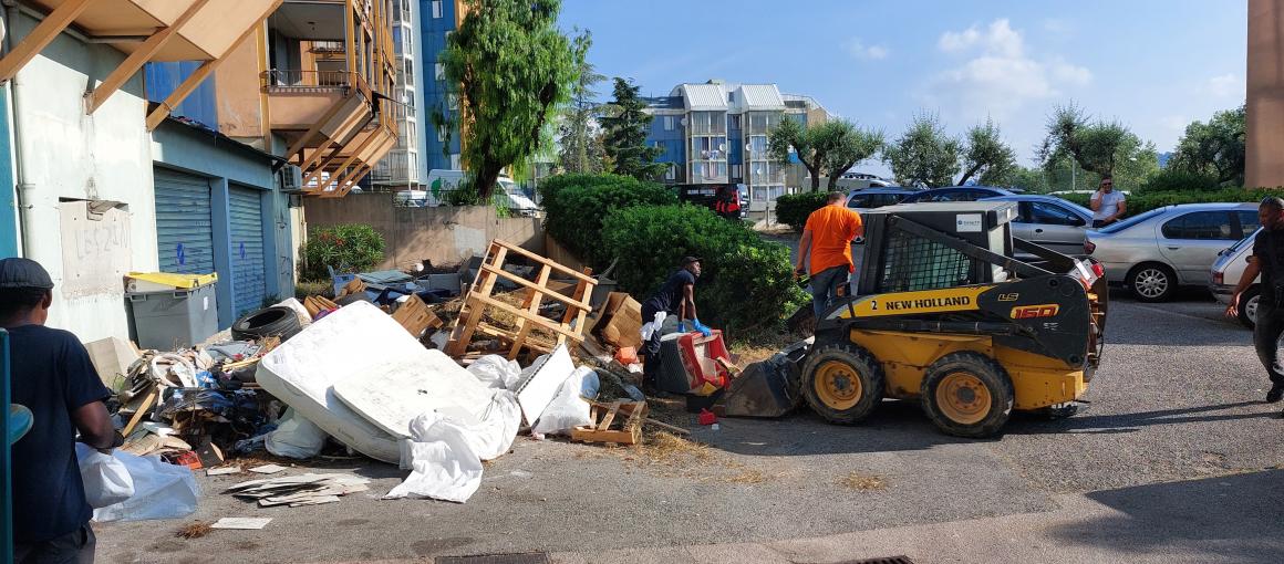 Opération encombrants au Point du Jour