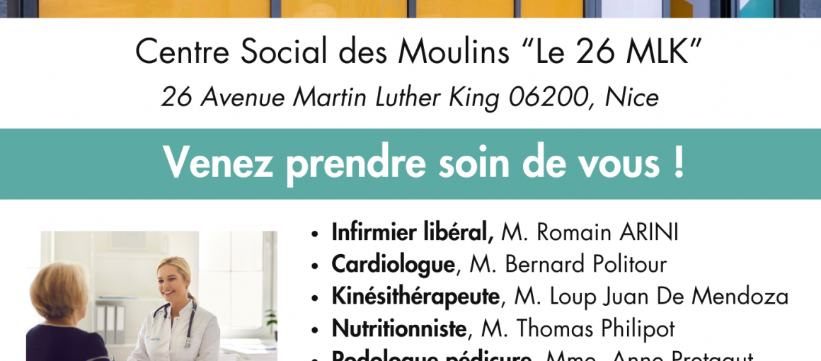 Venez prendre soin de vous au Centre Social des Moulins